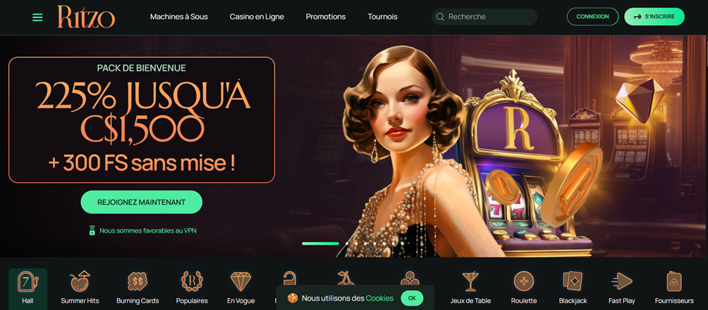 Ritzo casino banner