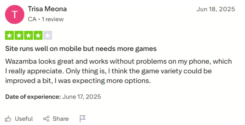 Trisa trustpilot review